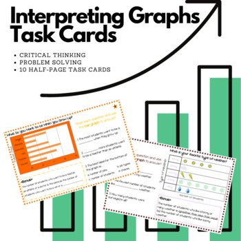 Preview of Interpreting Graphs Task Cards Set 1