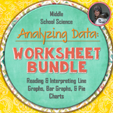 Interpreting Graphs and Analyzing Data Worksheet Bundle