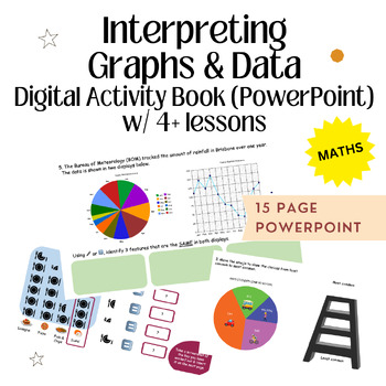 Preview of V8.4 Aligned Interpreting Graphs and Data Interactive Activity Book (PowerPoint)