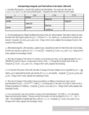Interpreting Integrals and Derivatives in Context Worksheet | Calculus