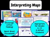 Interpreting Maps (Physical, Topographic, Thematic, and Po