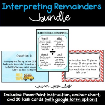 Preview of Interpreting Remainders with Division Bundle
