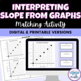 Interpreting Slope Unit Rate from Graphs Digital Activity 