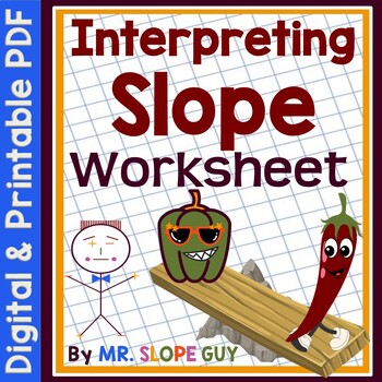 Preview of Slope and Slope Intercept Word Problems Worksheet