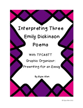 Preview of Interpreting Three of Emily Dickinson's Poems with TPCASTT