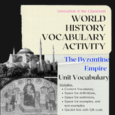 Interpreting Vocabulary Activity for The Byzantine Empire Unit