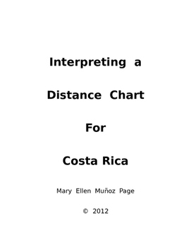 Preview of Interpreting a Distance Chart in Costa Rica