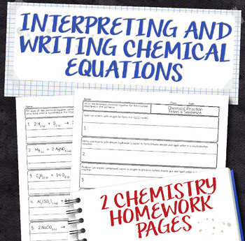 Interpreting Chemical Equations Worksheet Answers - kidsworksheetfun