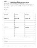 Interpretive Essay Planning Page/Graphic Organizer