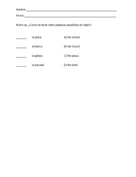 Mi Barrio Worksheets Teaching Resources Teachers Pay Teachers