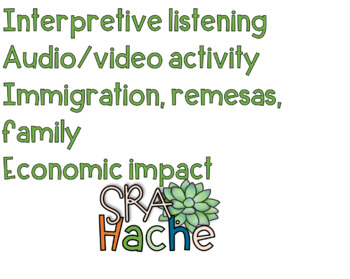 Preview of Interpretive Task: immigration in the US; remesas; economy; familias