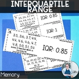 Interquartile Range Memory Matching Activity TEKS 6.12 Math Game