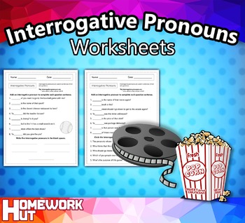 Preview of Interrogative & Relative Pronouns Worksheets