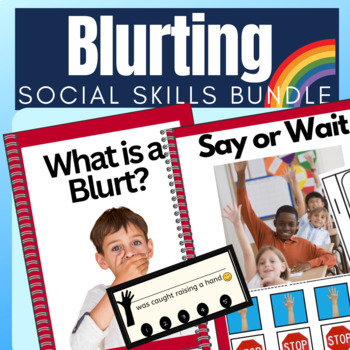 Preview of Interrupting Blurting Encouraging Hand Raising Autism Social Skills Bundle