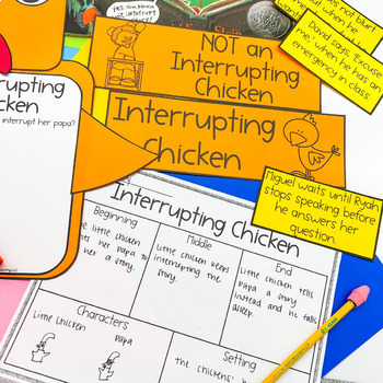 Interrupting Chicken Book Companion Activity | Classroom Management for ...