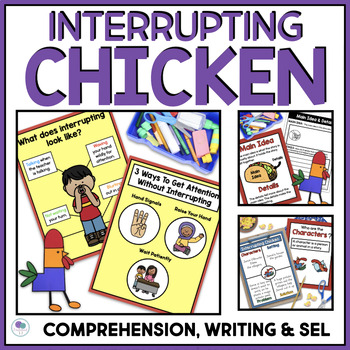 Preview of Interrupting Chicken Classroom Management Impulse Control Activities 1st Grade