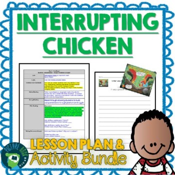 Preview of Interrupting Chicken Lesson Plan and Google Activities