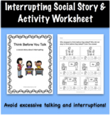 Interrupting Social Story and Activity Worksheet
