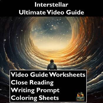 Preview of Interstellar Movie Guide Activities: Worksheets, Reading, Coloring, & more!