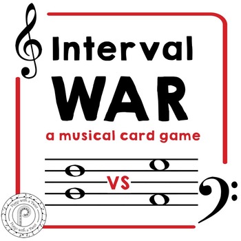 Preview of Interval Musical Card Game: 2nds- 8ths