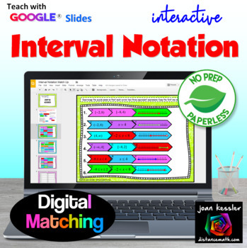 Preview of Interval Notation Digital Activity