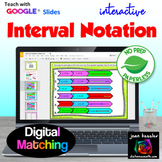 Interval Notation Digital Activity
