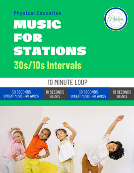 Preview of Physical Education Music for Stations | 30s/10s Intervals | MP3 |