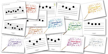 Preview of Interval Wizard Sightreading Cards for Piano Students