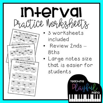 Interval Worksheets by TeachingPlayfulPiano | Teachers Pay Teachers