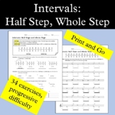 Intervals: Half Steps and Whole Steps