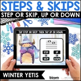 Intervals - Steps & Skips Up & Down Boom Cards™ for Piano 