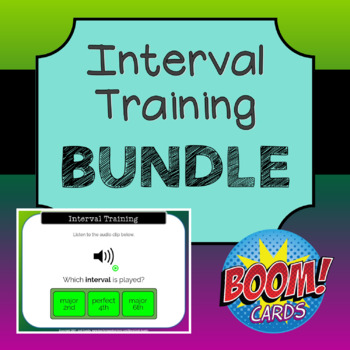 Preview of Intervals Training Boom Cards - BUNDLE