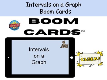 Preview of Intervals on a Graph #2 for Boom Cards