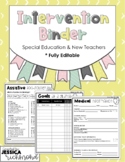 Intervention Binder: Editable SPED Forms