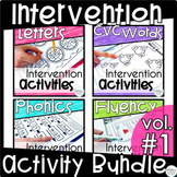 Science of Reading Intervention Binder and Activities for 