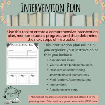 Preview of Intervention Plan