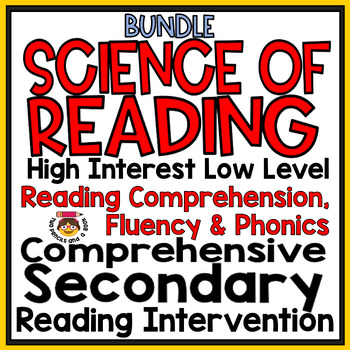 Preview of Intervention Program Hi Low Science of Reading Comprehension, Fluency, & Phonics
