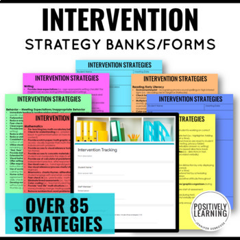 Preview of Intervention Strategies Meeting Kit for RTI or Special Ed Student Referrals