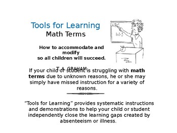 Preview of Intervention Tools for Teaching Math Terms