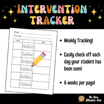 Preview of Intervention Weekly Tracker