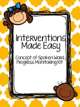 Preview of Interventions Made Easy: Concept of Spoken Word Progress Monitoring Kit