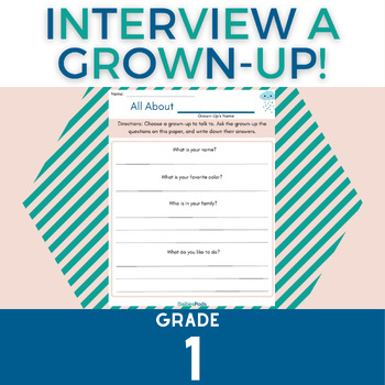 Preview of Interview A Grown Up | Printable Activity