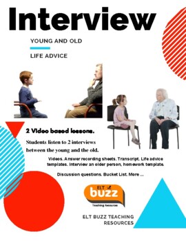 Preview of Interview An Older Person. Elderly. Listening. Society. Discussion. ESL ELA. EFL