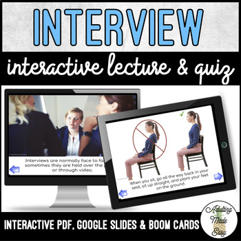 Preview of Unit 5 Interview - Digital Interactive Lecture