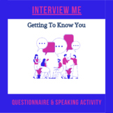 Interview Me: Getting to Know You Questionnaire & Speaking