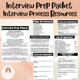 Interview Prep Packet Questions, Application, Email Templa