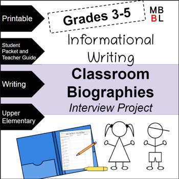 Preview of Interview Project - Grades 3-5 Biographies-Writing and Presenting