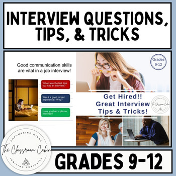 Preview of Interview Questions, Tips, & Tricks  Life Skills for 9th-12th and Homeschool