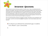 Interview Questions and Resources for Teachers