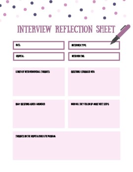 Preview of Interview Reflection Form